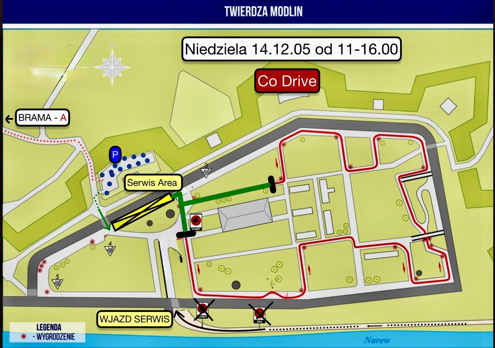 Co-drive w Audi S1 E2 z Ivarsem Velme po OS Twierdza Modlin mapka-codrive-2025