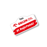 ORLEN OIL 81. Rallye Polen kleiner Gedenkaufkleber