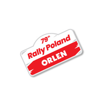 Rallye Polen ERC 2023 kleiner Gedenkaufkleber