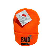 Waterproof orange winter cap 2023 Barbórka Rally