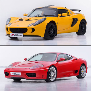 Pojedynek za kierownicą na torze Ferrari vs Lotus (2/2 okrążenia)