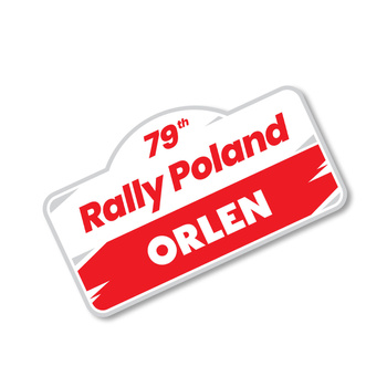 Großer Rallye Polen ERC 2023-Gedenkaufkleber