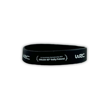 Rallye Polen WRC 2024 Silikonarmband Schwarz