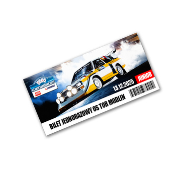 2025 Barborka Rally OS Tor Modlin Junior Single entry ticket