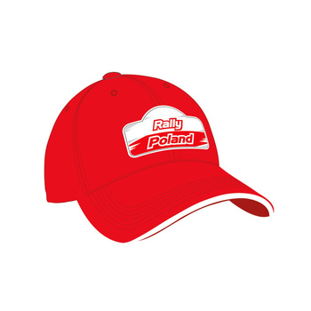 Herren Baseballmütze Logo rot Rallye Polen