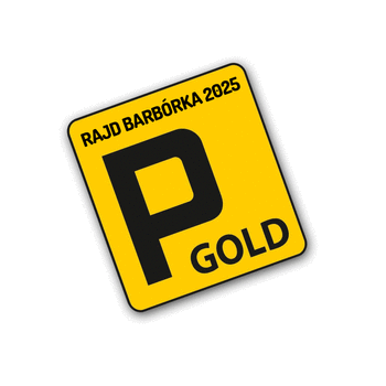 2025 Official Barborka Rally VIP GOLD Parking Sticker