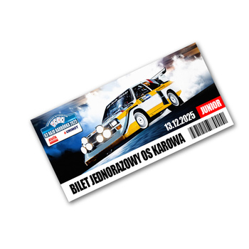 2025 Barborka Rally OS Karowa Junior Single entry ticket